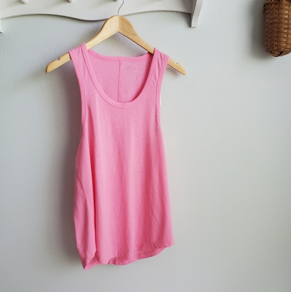 J. Crew pink tank top XS